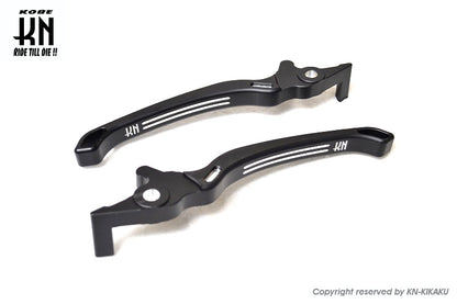 KN TKDデュアルカラーレバー【NMAX125/155】マットブラック/シルバー
