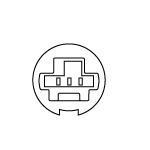 ハロゲン  ヘッドライト球【HS5互換】ホワイト【12V/35/30W】