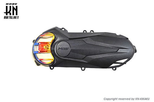 MOS軽量クランクケースカバー 【レインボーチタンルック2】シグナスX【4/5型】BWS125【2型】