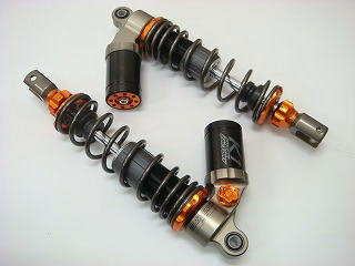 SHARK-FACTORY 1WAY 減衰調整式ガス/オイルショック オレンジ