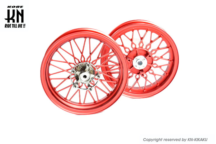 MOS 鍛造アルミホイール前後セット 【シグナスX 4/5型】ツヤ消しレッド【XR-14】