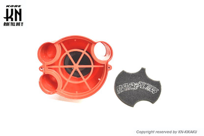 DOPPLER 汎用エアフィルターBOX【レッド】venturi【35mm】