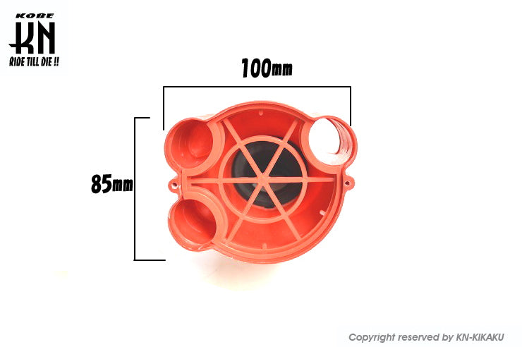 DOPPLER 汎用エアフィルターBOX【レッド】venturi【35mm】