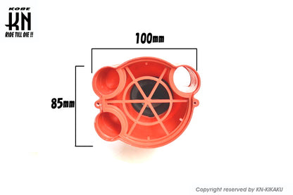 DOPPLER 汎用エアフィルターBOX【レッド】venturi【35mm】