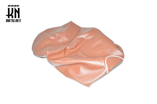 2WAY シートカバー【ゴム入り】 国産高品質 【ビーノ5AU/SA10】ブラウン/ホワイトパイピング