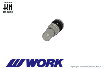 WORK ホイール用エアーバルブ【シルバー】