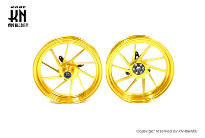 NCY 鍛造アルミホイール前後セット【シグナスGRYPHUS6型】ゴールド