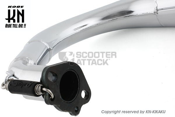 STAGE6 ユーロチャンバー【BWS50,3AA/SLIDER】50cc-70cc【ブラックサイレンサー】メッキ