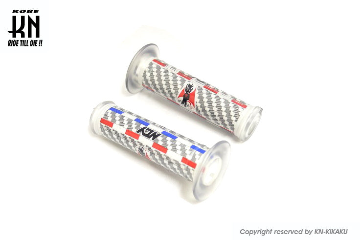 NCYマスコットグリップ【120mm】バーエンド穴あり【貫通】