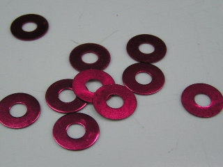 アルミワッシャ　レッド