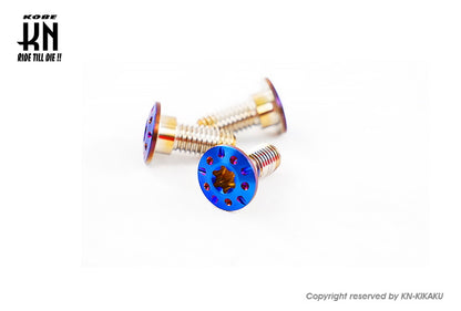 ブレーキディスク ステンボルト【シグナスGRYPHUS 6型/NMAX/BWS125(3型)】ブルーチタンルック 3本SET