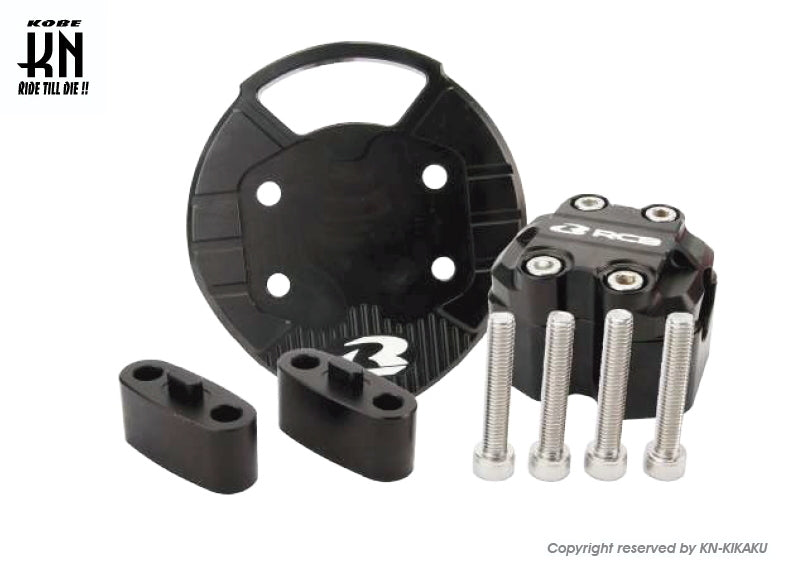 RCB ハンドルポスト ファットバー専用【NMAX125/155】ブラック