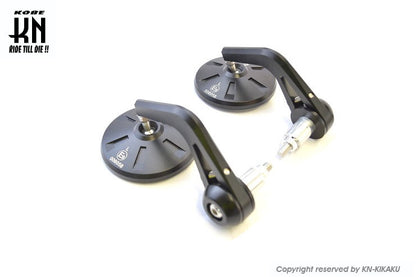 RCB バーエンドミラー【アルミCNCサイドミラー】左右セット【ブラック】