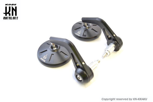 RCB バーエンドミラー【アルミCNCサイドミラー】左右セット【ブラック】