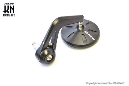 RCB バーエンドミラー【アルミCNCサイドミラー】左右セット【ブラック】