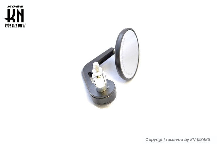 RCB バーエンドミラー【アルミCNCサイドミラー】左右セット【ブラック】