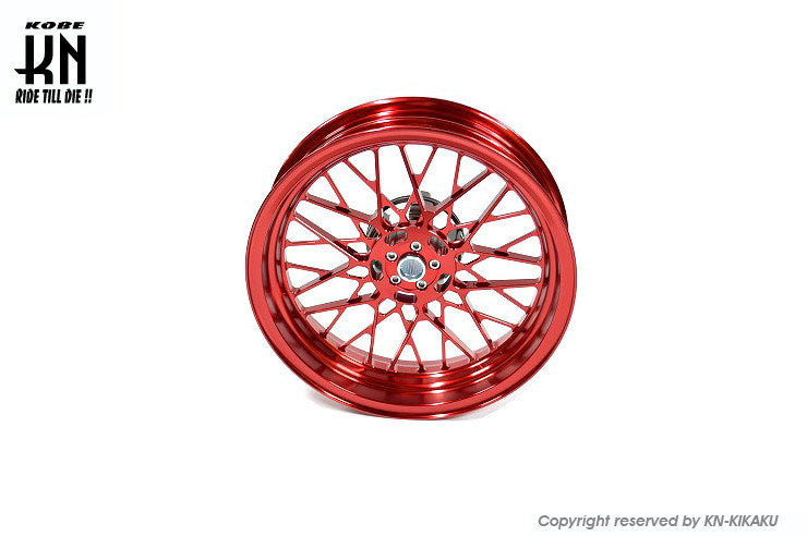 MOS 鍛造アルミホイール前後セット【FF-14】マジェスティS/SMAX/FORCE【レッド】
