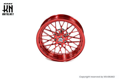 MOS 鍛造アルミホイール前後セット【FF-14】マジェスティS/SMAX/FORCE【レッド】