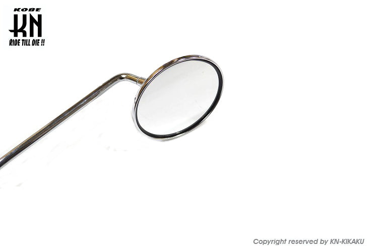 メッキバックミラー 右逆/左正ネジ8mm【左右セット】