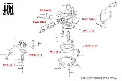 台湾YAMAHA純正部品 【キャブレターパイロットスクリューセット】 台湾BWS100