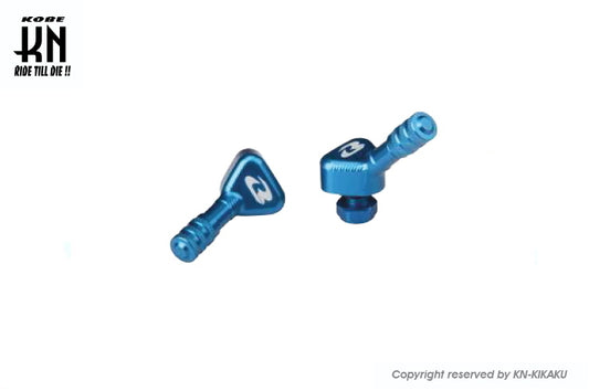 RCB アルミCNCエアーバルブ【ブルー】45度