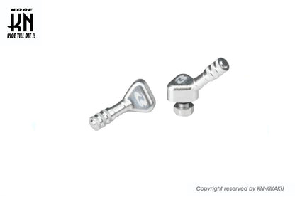 RCB アルミCNCエアーバルブ【シルバー】45度