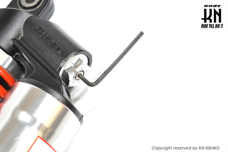 RCB 305mm リアショック減衰調整付【DB-2】シルバー/レッド【AEROX155,NVX155】