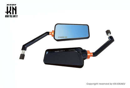 STAGE6 バックミラー 【ツヤありブラック/ブルーレンズ】