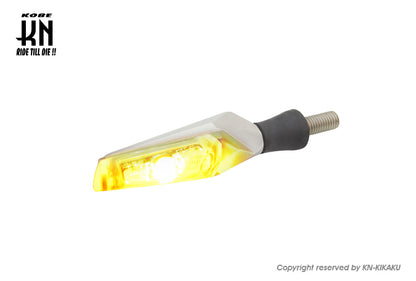 KOSOLEDウインカー【MARS】【マットシルバー/クリアレンズ/オレンジLED】