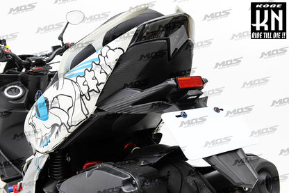 MOS カーボン柄 リアフェンダー【マジェスティS/S-MAX】