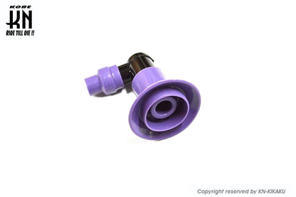 プラグキャップ【YAMAHA/HONDA】【パープル/ブラック】タイプ1