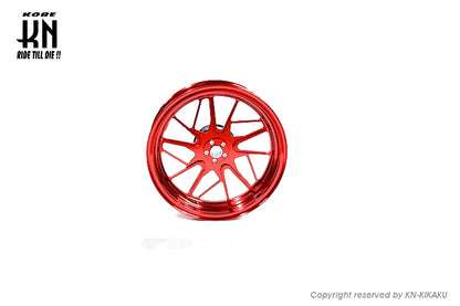 MOS 鍛造アルミホイール前後セット【FF-10】マジェスティS/SMAX/FORCE【レッド】