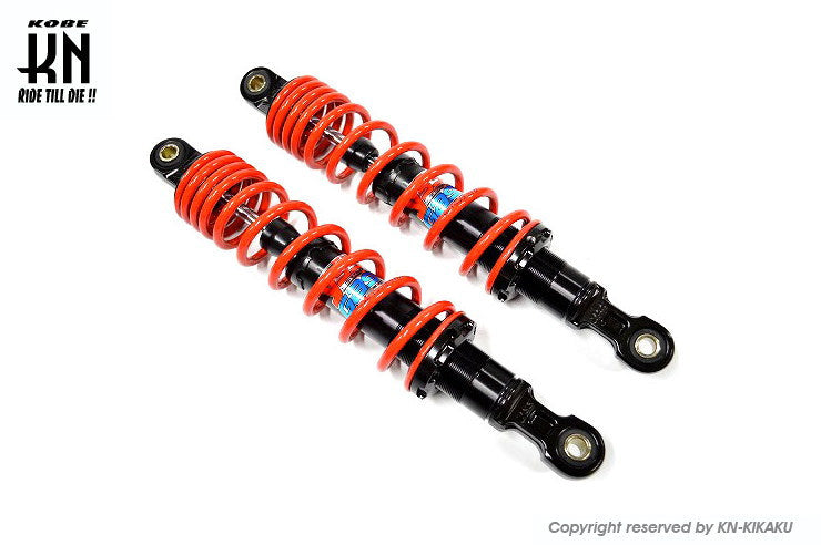 YSS リアショック340mm ブラック/レッド 【カブ,モンキー系】DTGプラス