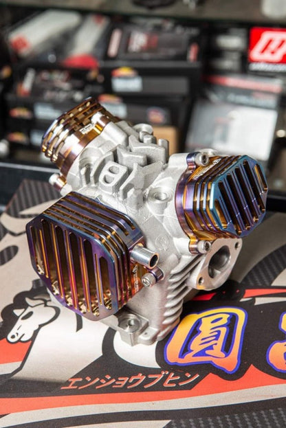 TAN-SHEN タイミングギヤカバー,タペットカバーセット【シグナスX/BWS】チタンカラー