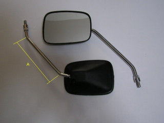 四角型ミラー 左右セット 正ネジ 8mm