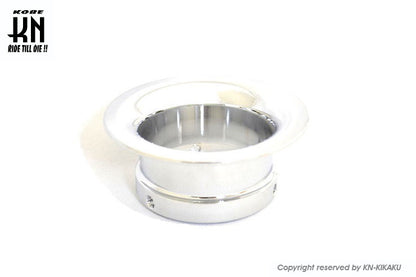 アルミビレットファンネル【汎用】クロームメッキ【取付内径50mm/高さ34mm】