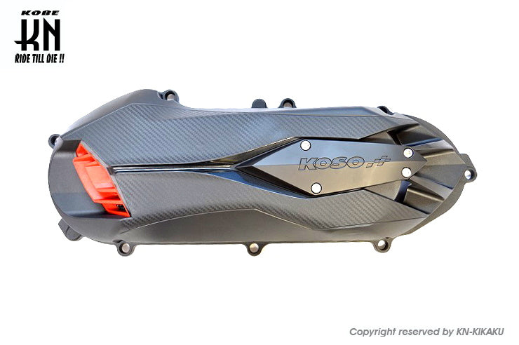 KOSO軽量クランクケースカバータイプ2 【ブラック/レッド】シグナスX4型/5型/BWS125