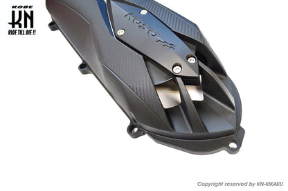 KOSO軽量クランクケースカバータイプ2 【ブラック/ブルー】シグナスX4型/5型/BWS125　