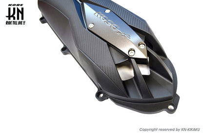 KOSO軽量クランクケースカバータイプ2 【グレー/レッド】シグナスX4型/5型/BWS125