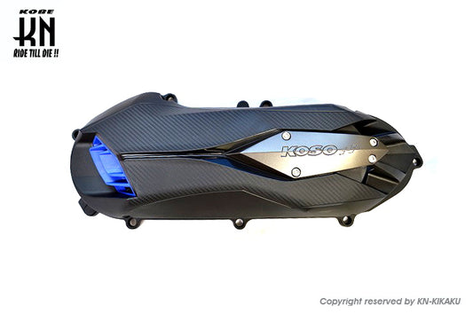 KOSO軽量クランクケースカバータイプ2 【グレー/ブルー】シグナスX4型/5型/BWS125