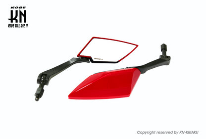 KOSO TTミラー KNバージョ【 レッド/ブラック】クリアーレンズ