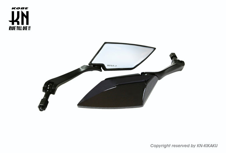 KOSO TTミラー KNバージョン 【ブラック/ブラック】クリアーレンズ