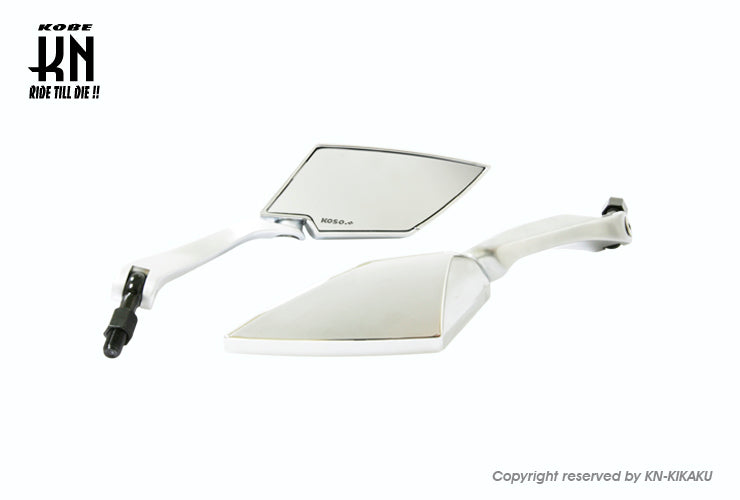 KOSO TTミラー KNバージョン【メッキ/シルバー】クリアーレンズ