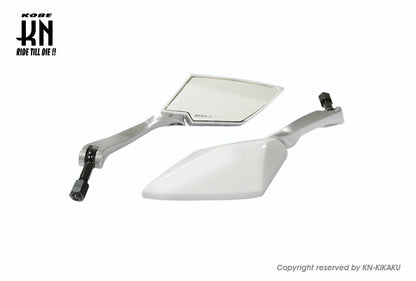 KOSO TTミラー KNバージョン【ホワイト/シルバー】クリア-レンズ