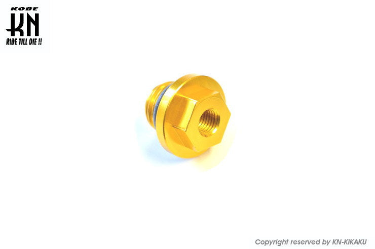 オイルブリーザーアタッチメント台座A【シグナス/PCX/モンキー/グロム/APE/カブ/zoomer】ゴールド