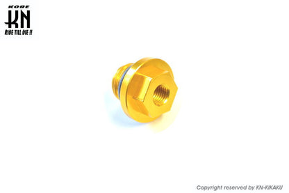 オイルブリーザーアタッチメント台座A【シグナス/PCX/モンキー/グロム/APE/カブ/zoomer】ゴールド