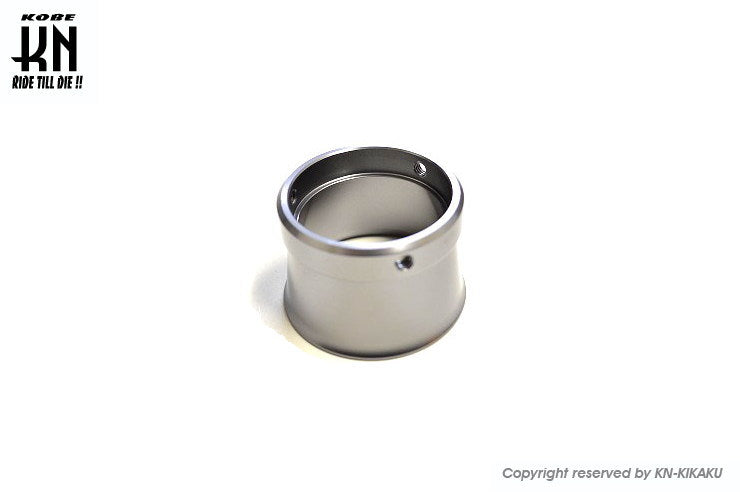 アルミビレットファンネル【汎用】ガンメタ【取付内径43mm/高さ37mm】