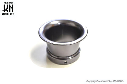 アルミビレットファンネル【汎用】ガンメタ【取付内径43mm/高さ41mm】