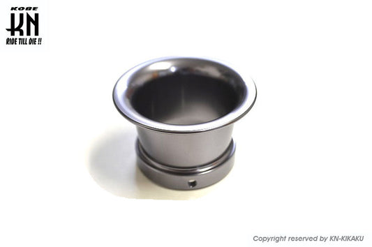 アルミビレットファンネル【汎用】ガンメタ【取付内径43mm/高さ41mm】