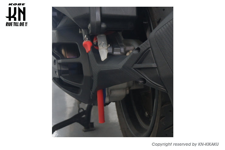 ミッションブリーザーホース/キャップセット【レッド】マジェスティS/SMAX/FORCE